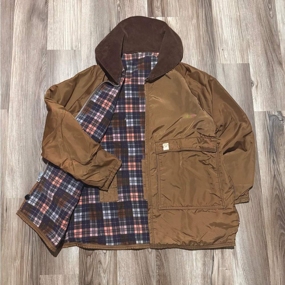 2000’s Vintage Mens Plaid Lining Jacket • Size XL